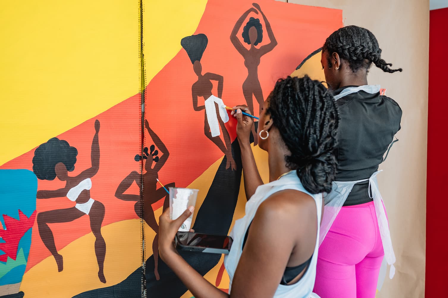 Students in the Art Saves Lives visual arts program