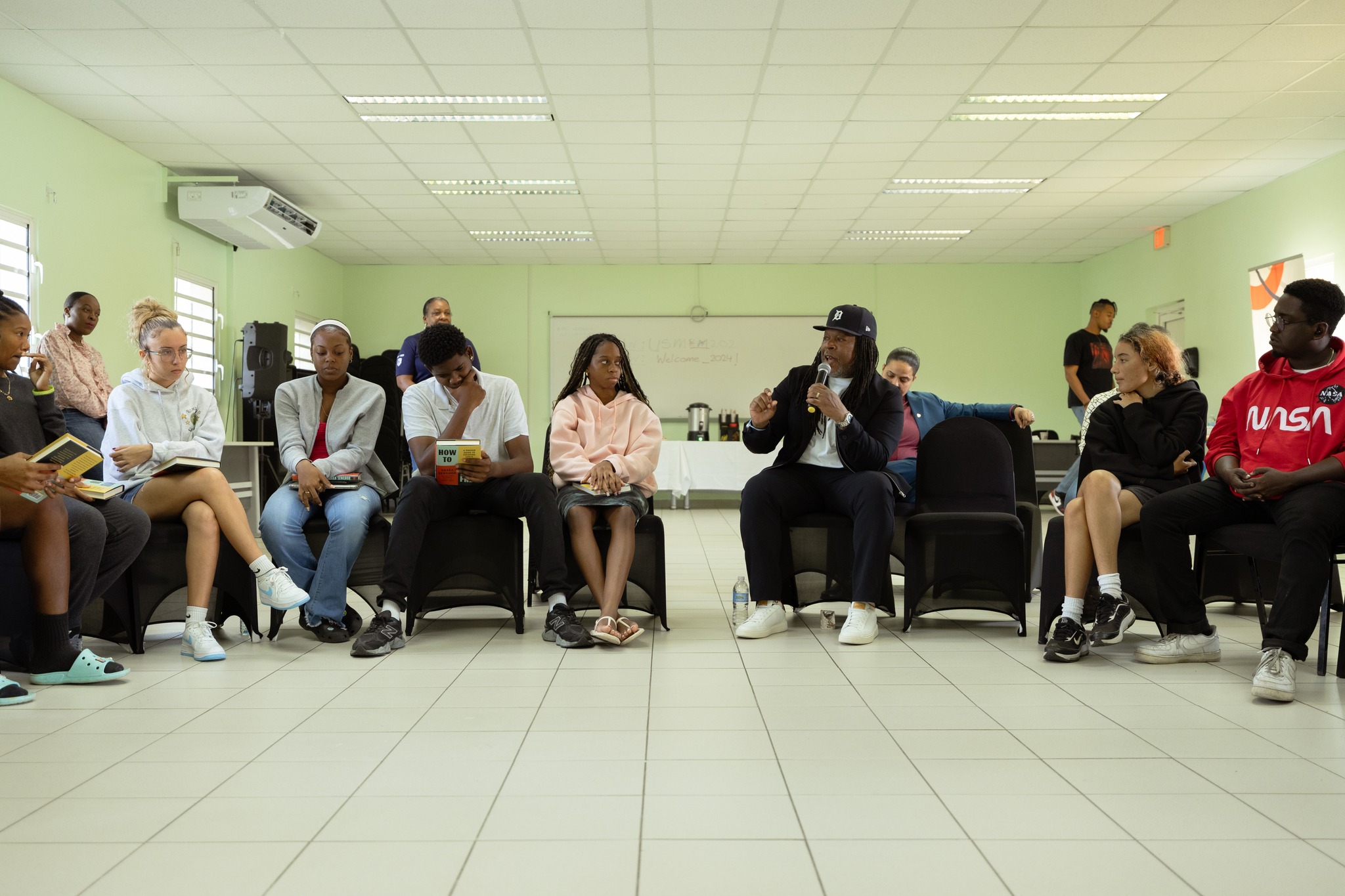 Students engaged during the university session