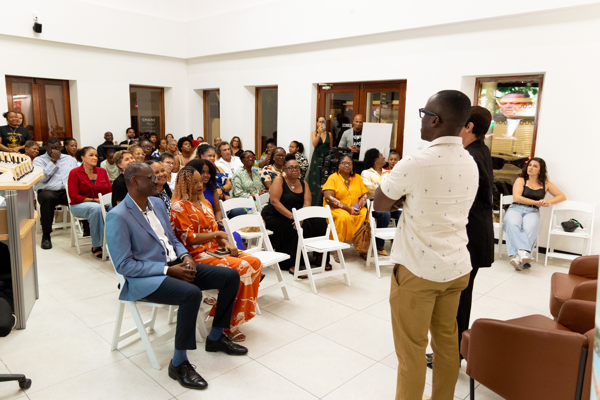 Community conversation at the St. Maarten Tourism Bureau
