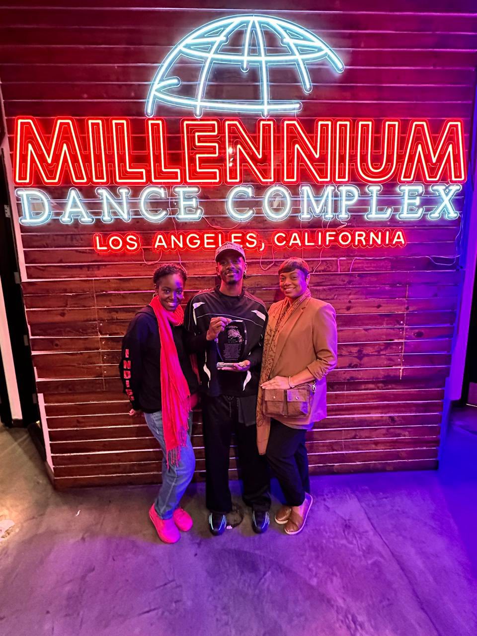 Students from Indisu Dance Theater at Jay Mills class