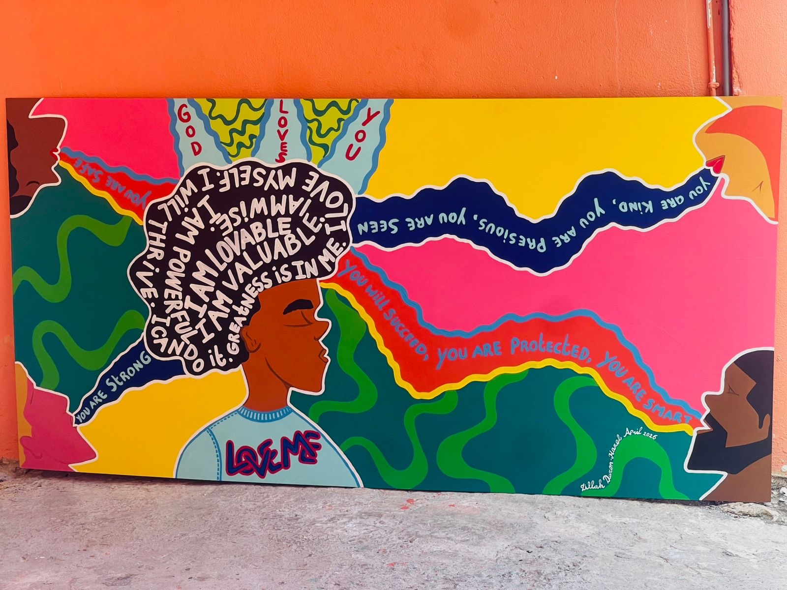 The completed Foster the Future mural created by foster youth